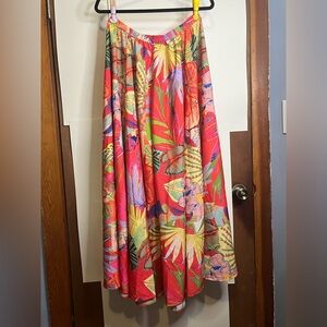 NWT Christian Siriano Women’s Sz L (Waist 31) Vibrant Floral Maxi Skirt